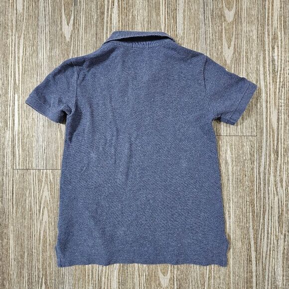 Polo Ralph Lauren Pony Logo Shirt No. 3 Boys Size 6 Heather Blue White Cotton - Picture 7 of 7